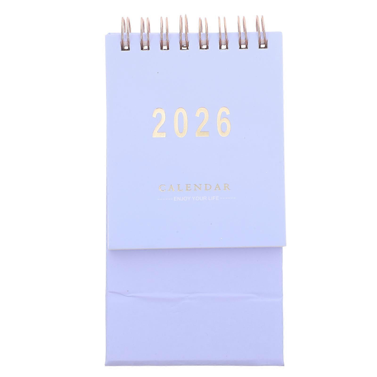 Lavender Mini Desk Calendar for Home Use 5Pcs Small Aesthetic Desktop Calendars