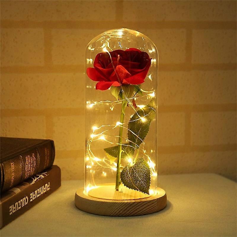 LED Flashing Luminous Artificial Fresh Roses