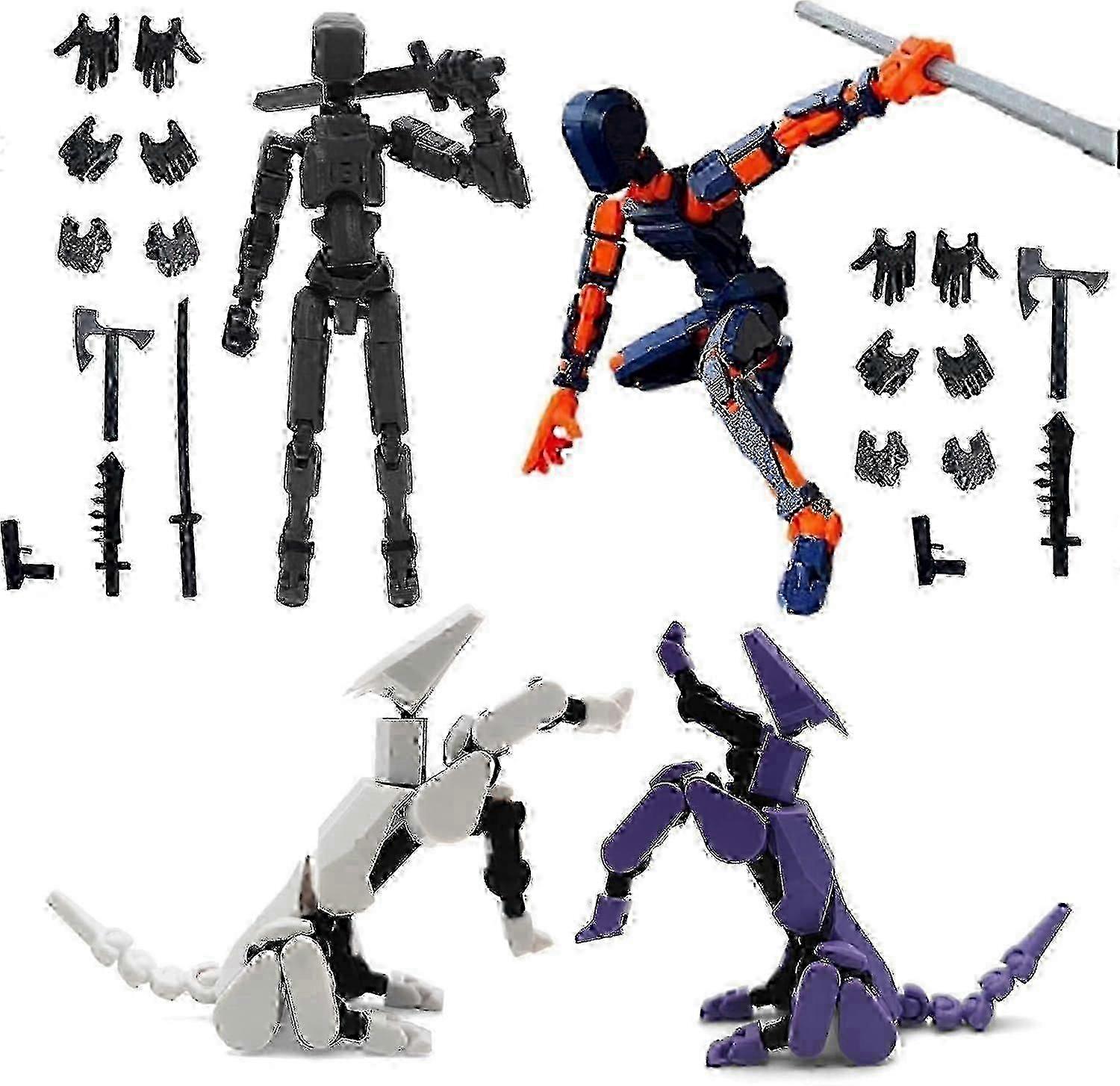 T13 Action Figure,robot Action Figure,t13 Action Figure 3d Printed Multi-jointed Movable,13 Action Figure Dummy,decorations For Action Figures(royal B