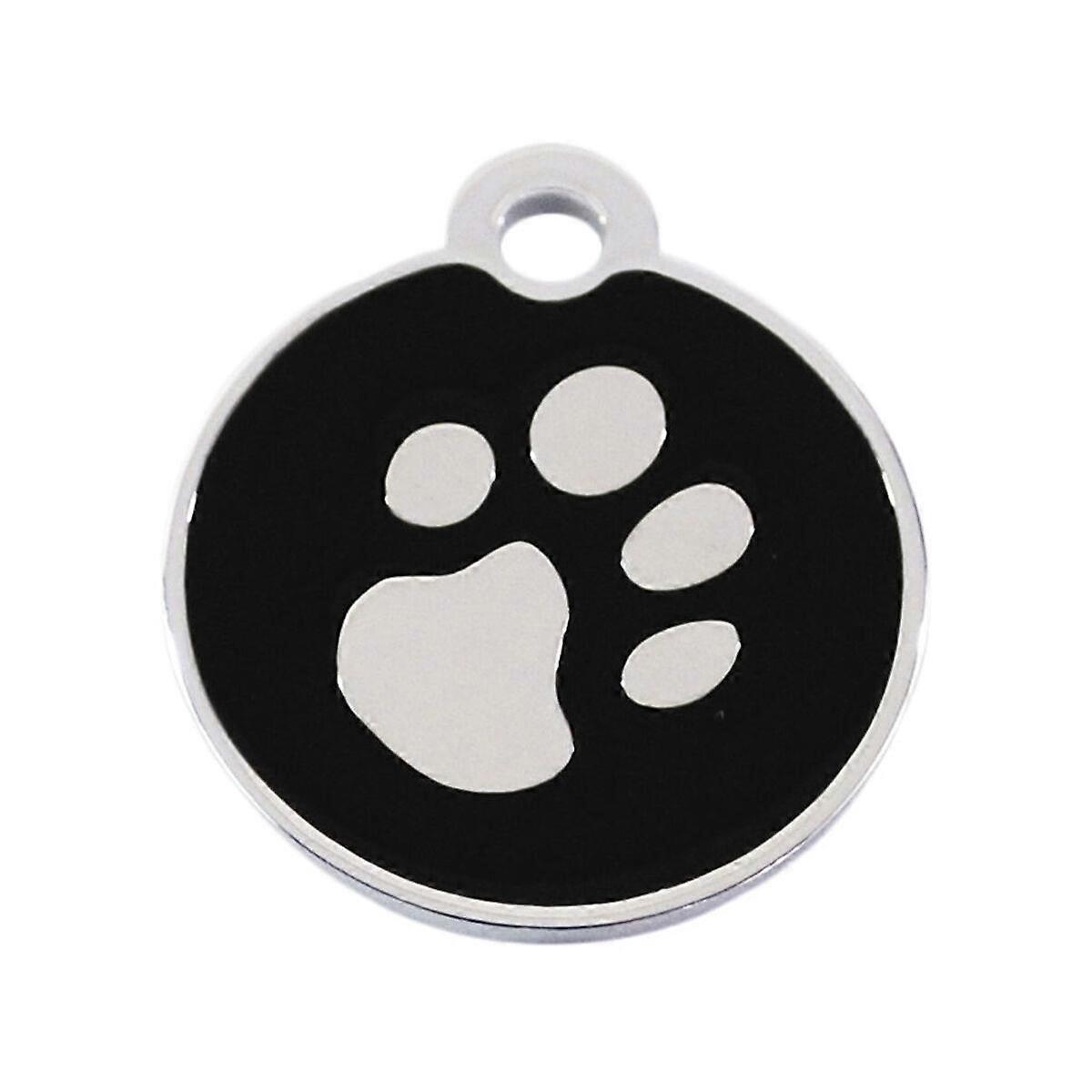Identification plate for collar Imarc Circle Black Silver
