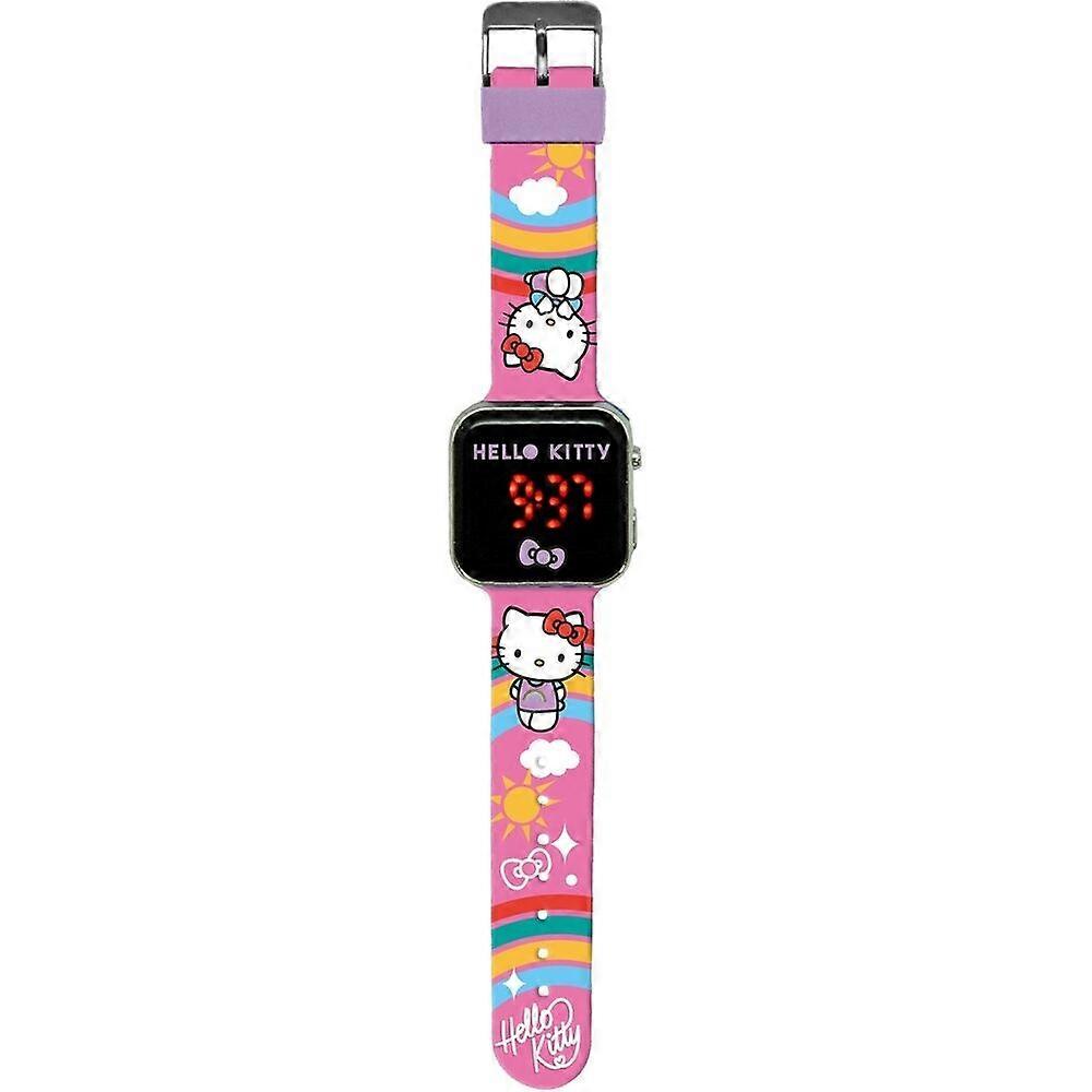 Hello Kitty LED watch for children, adjustable strap, colorful design