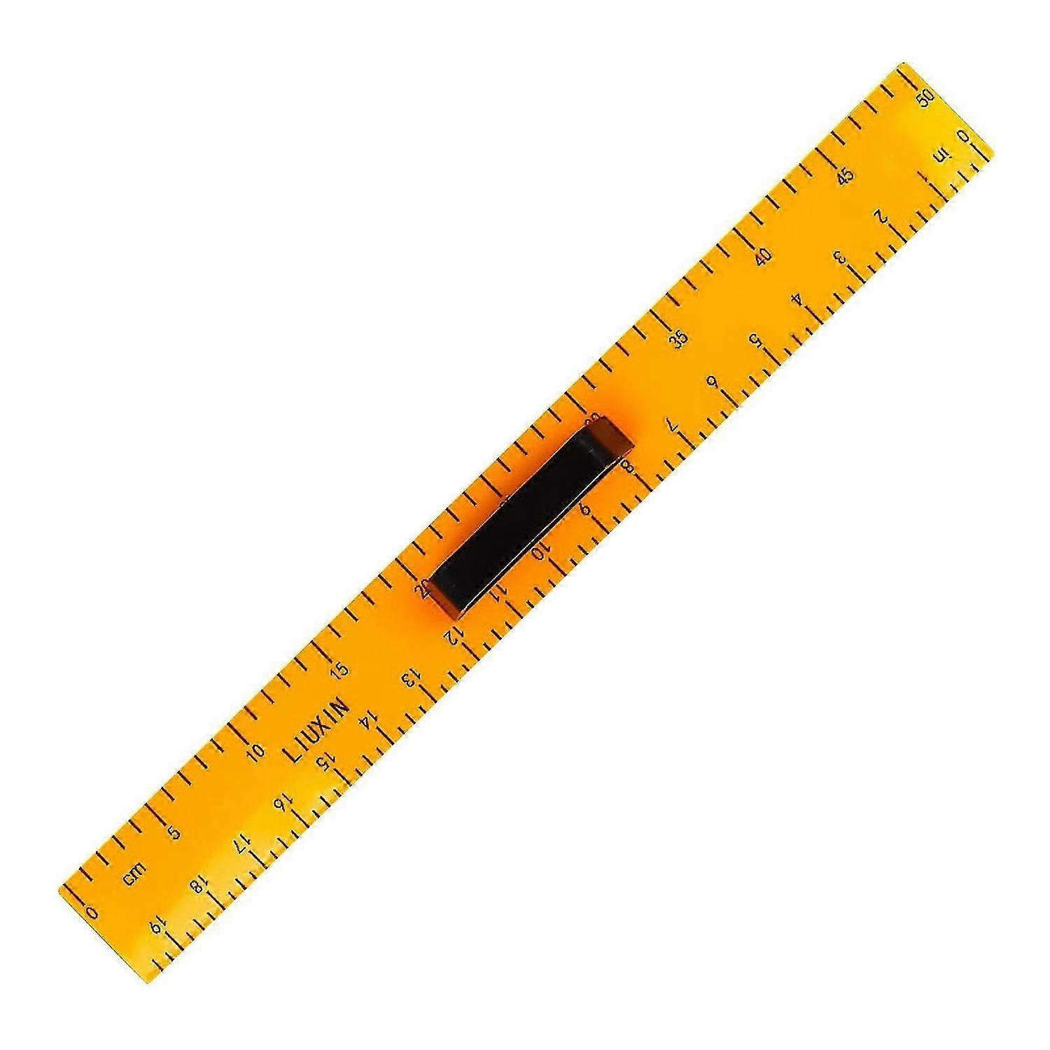 Large straight ruler, mathematical geometry ruler with removable handle, teaching aid for blackboard and whiteboard teachers.