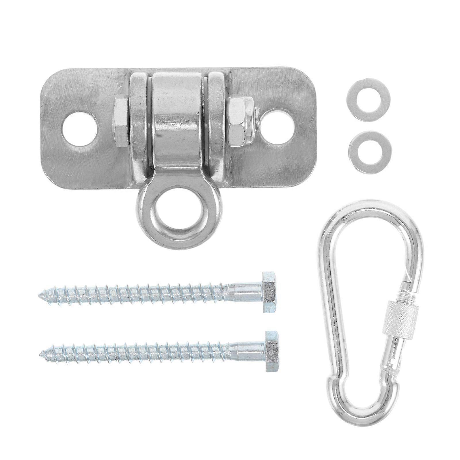 1 Set Galvanized Iron Swing Hooks For Hammock Chairs Metal Hanging Bracket Ceiling Mount Hanger Hardware For Porch Yard  Playground