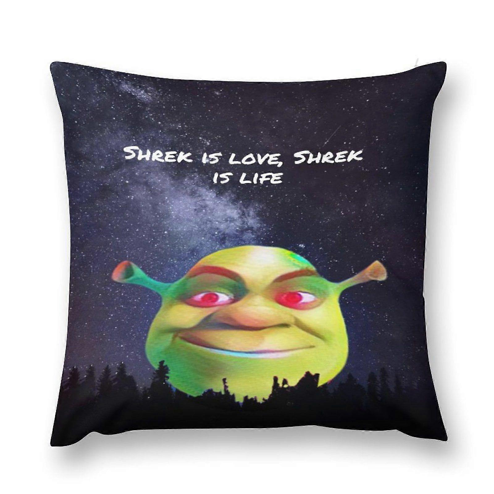 i586 ShrEkスロー枕カバー正方形装飾枕カバークッションケース寝室用リビングルームソファソファベッド18 "18" JKz586