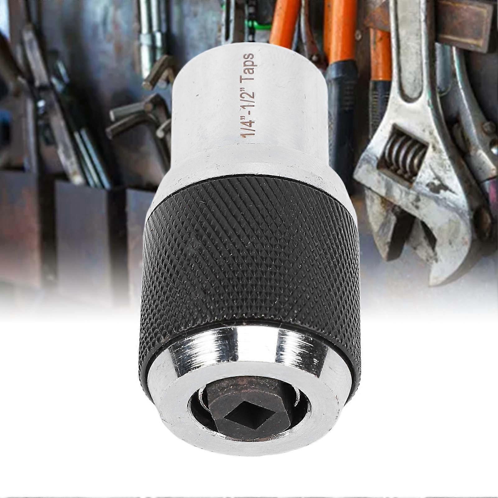 Tap Socket 1/4‑1/2in 3/8in Square Drive Adjustable Tap Socket for M8 to M12 Taps Reamers Screw Extractors 