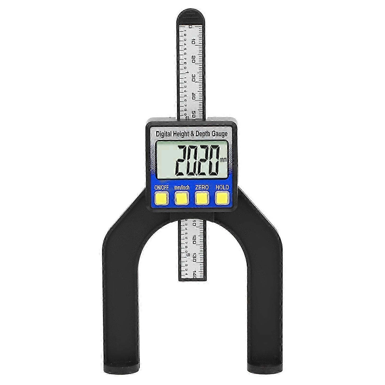 Table Saw Depth Measuring Ruler Height LCD Digital Limit Gauge Woodworking Tool