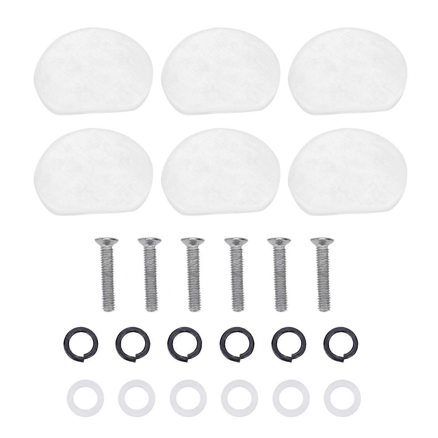 6 PCS/ Set Tuning Pegs Machine Heads Acrylic Buttons for Guitar(#1)