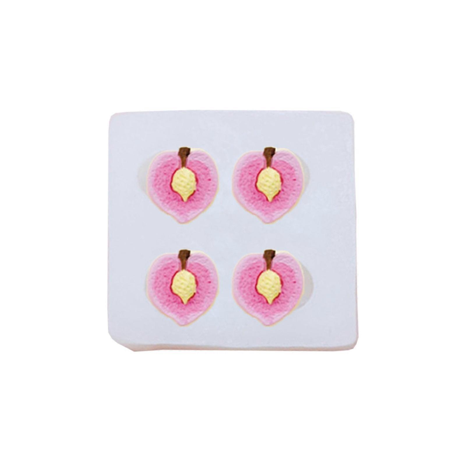 Pineapple Durian Peach Candy Mold Reusable Baking Decorating Kitchen Essential Moulds Silicone Texture for Kitchen Multicolor