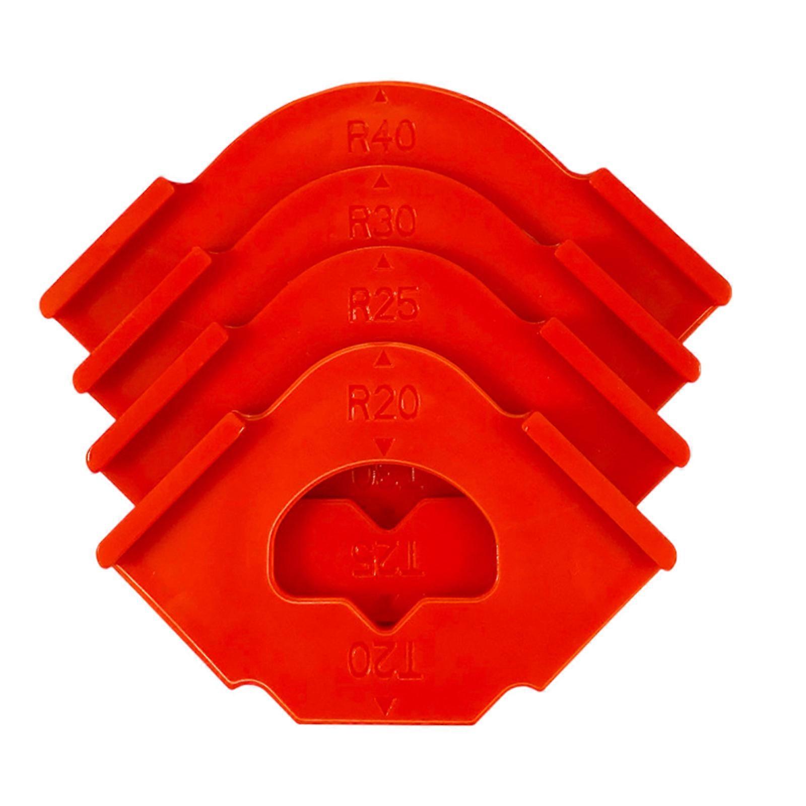 4Pieces Woodworking Router Templates Set Quick Positioning Radius Templates Positioner for Woodworking and Crafting Multicolor