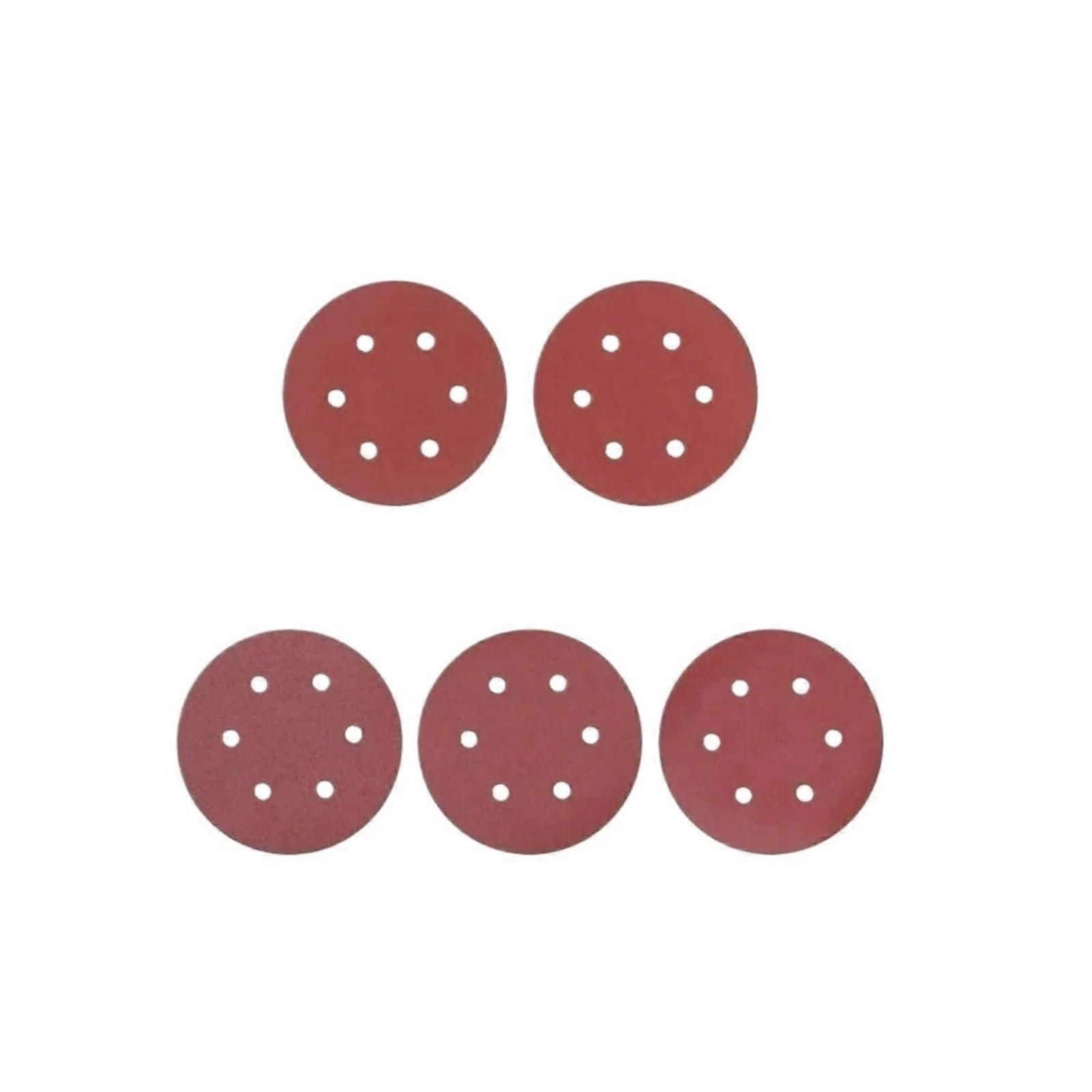 Sandpaper 9Inch 225mm 6Hole HookandLoop Sanding Discs, 5Pack, Grit 402000, Adhesive Backing, For Orbital Sander