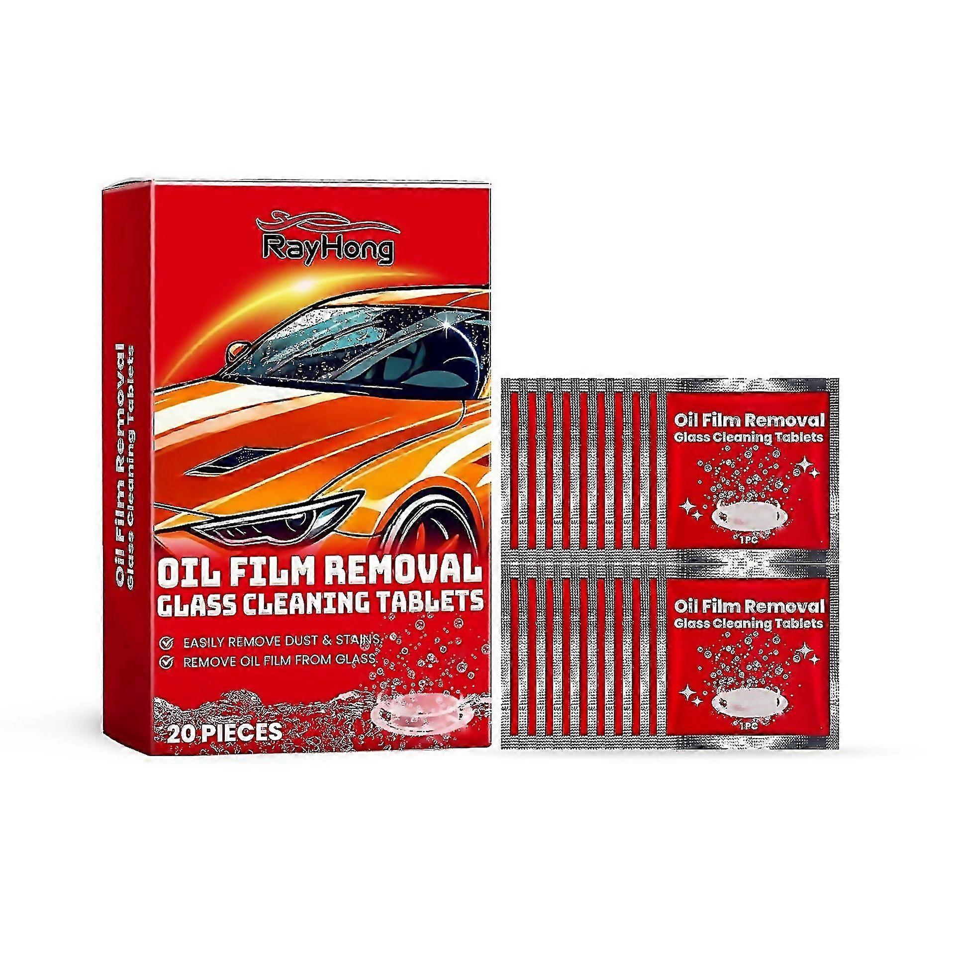 For Effervescent Windshield Cleaner Tablets 20 Pack Easy Glass Cleaning Waterproofing Solution