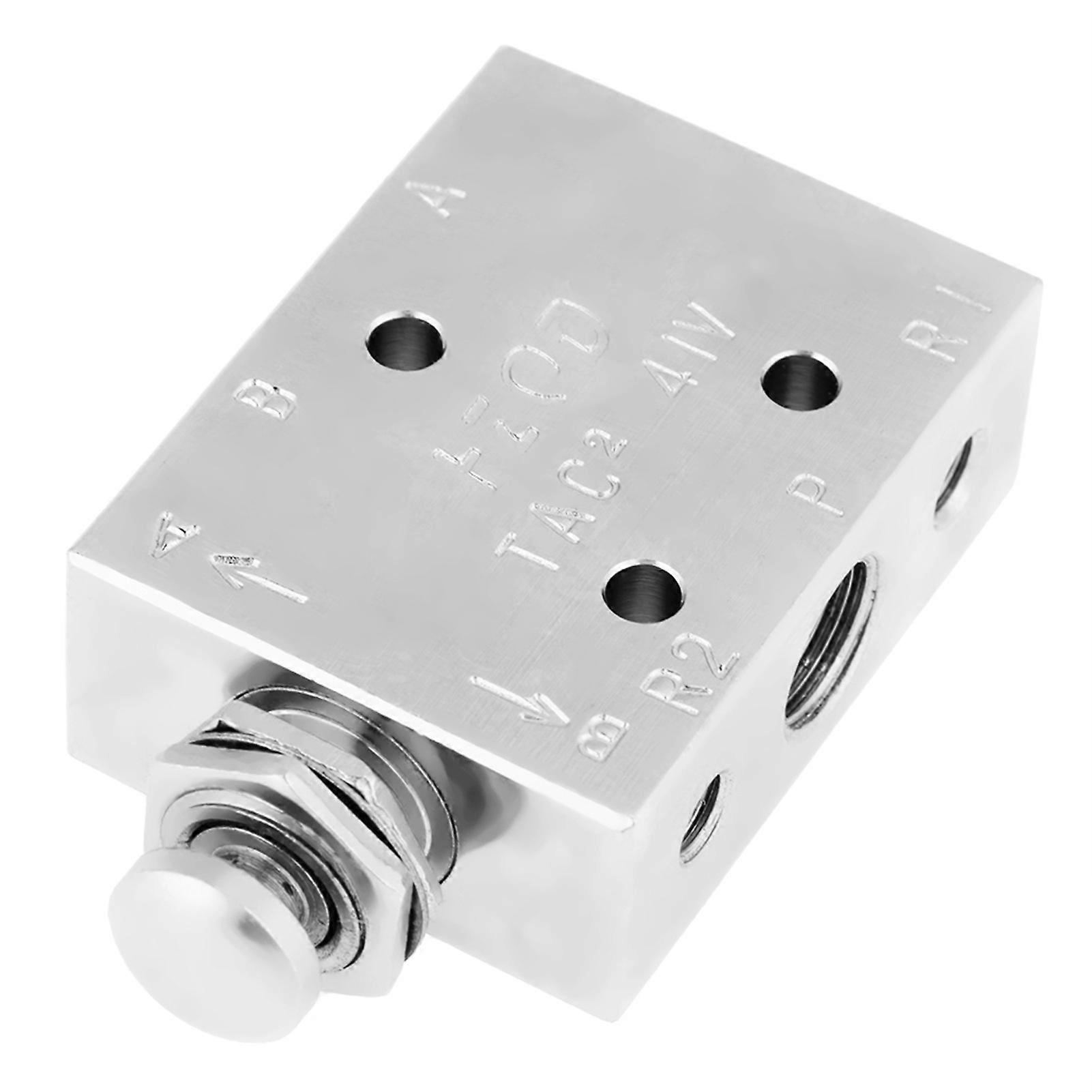 TAC2-41P 2 Position 3 Way Air Pneumatic Knob Control ON/OFF Toggle Valve