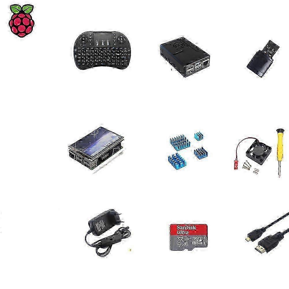 Complete Starter Kit with Touchscreen & Keyboard for Raspberry PI 4 - Excluding Raspberry Pi 4 Model