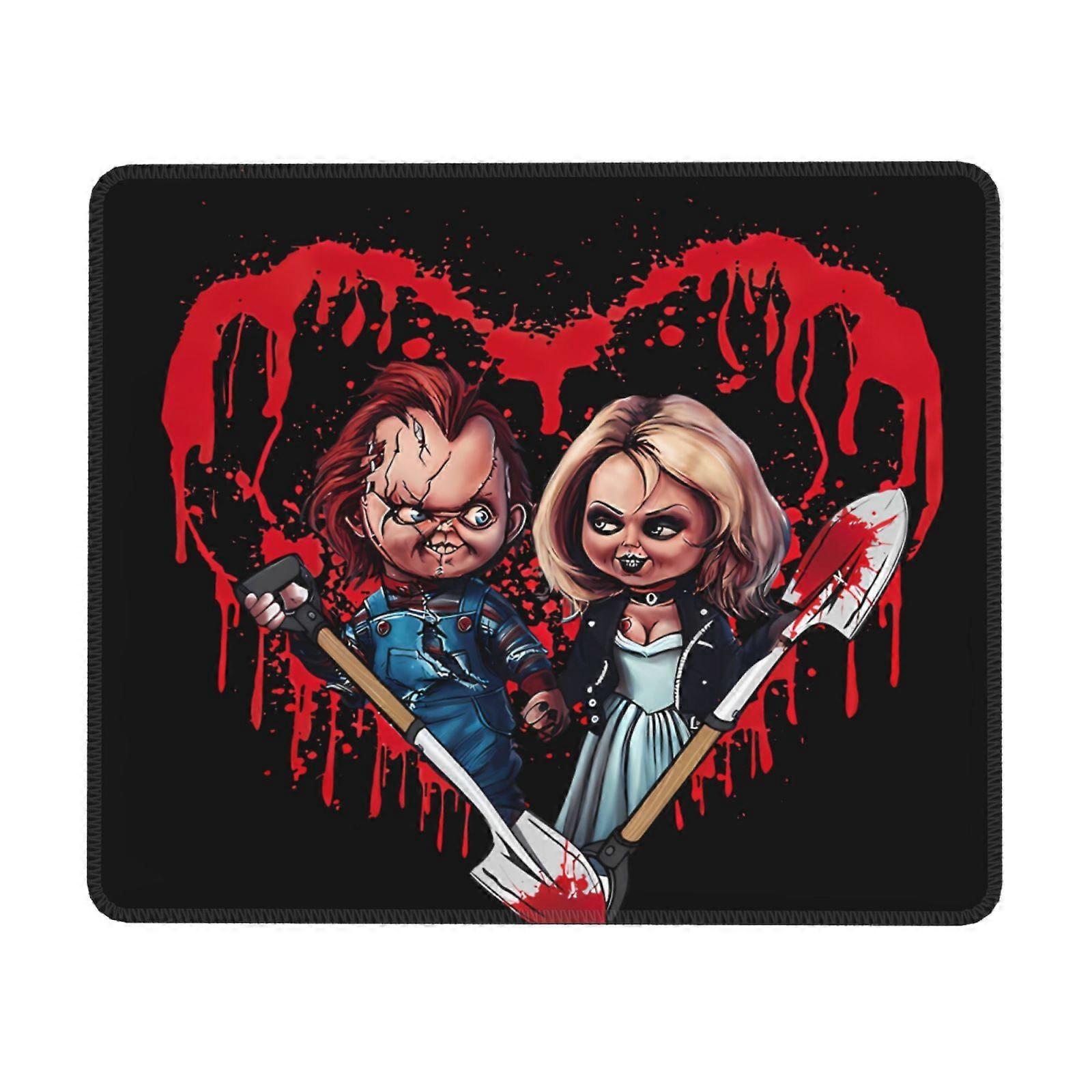 Bride Of Chucky Rubber Lock Edge Mouse pad, Office Desk pad, Writing pad, Multi Code Game pad Mouse Pads for Computers Laptop Mouse Mouse Pad