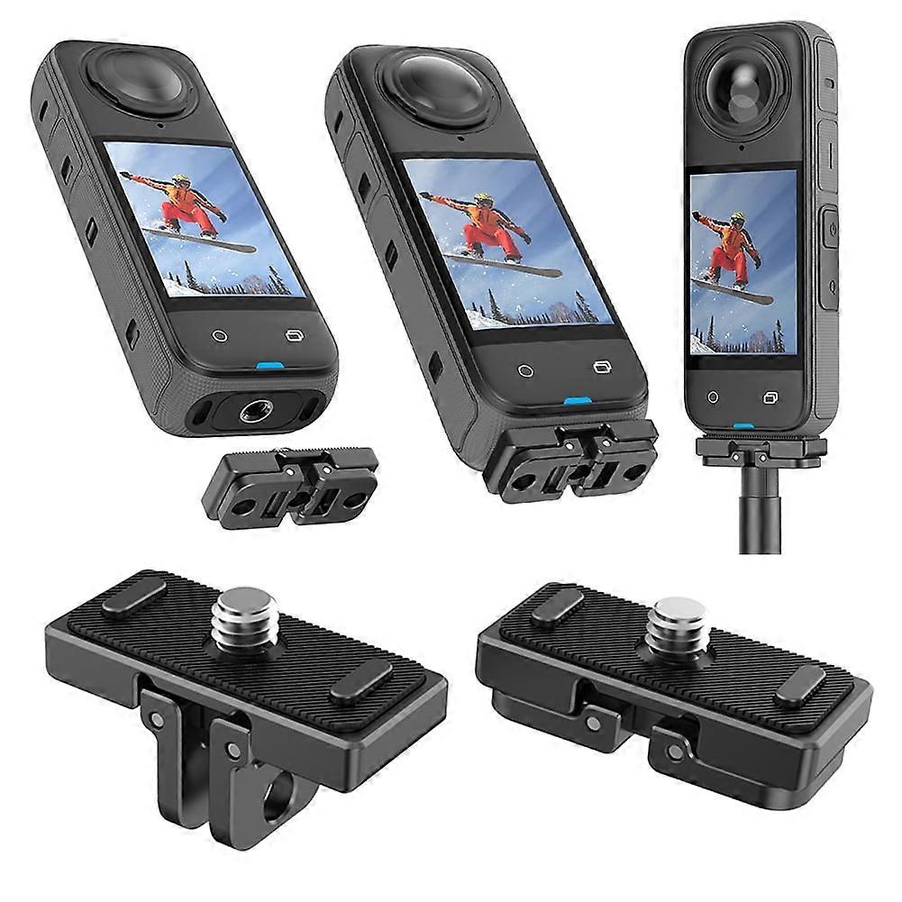 jixopn Magnetic Quick Release Base Foldable Quick Release Mount for Insta360 X4 Camera