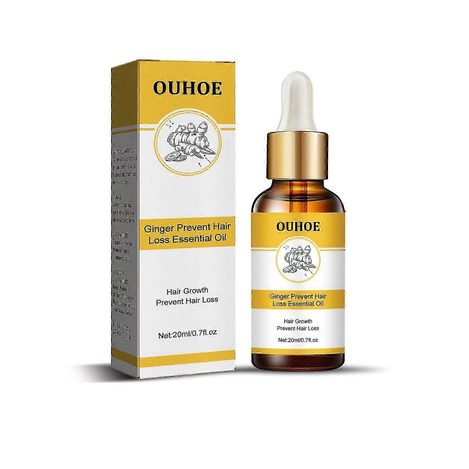 Ginger Hair Growth Oil for Thicker, Fuller Hair  Nourishing Scalp Massage & Volume Boost