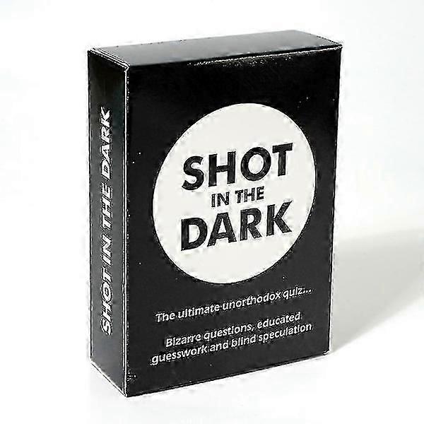 Novelty! Shot In The Dark The Ultimate Unorthodox Quiz Game Card Game Board Game Deck Popular Party Game, fun and engaging.