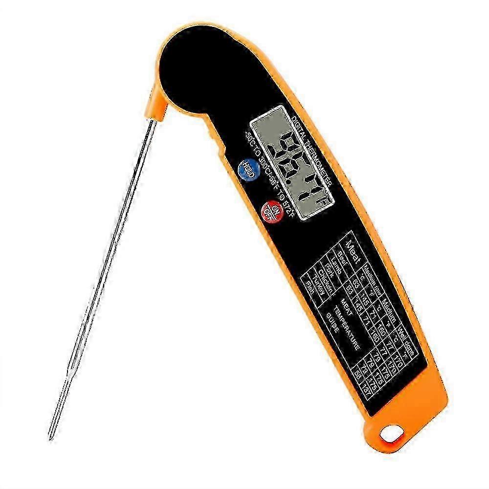 Digital Meat Thermometer, Foldable Probe, Auto On/off