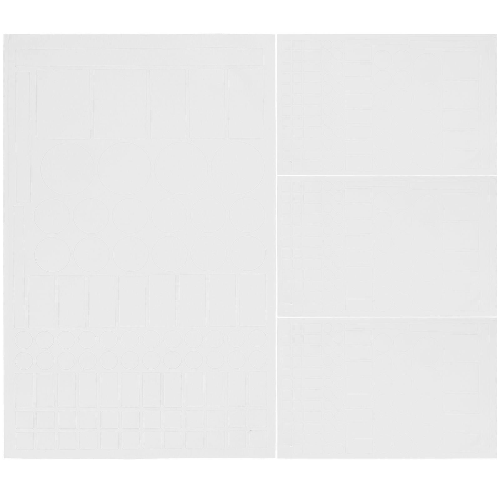 4 Sheets Led Light Blackout Stickers Light Shading Stickers Blackout Stickers For Light