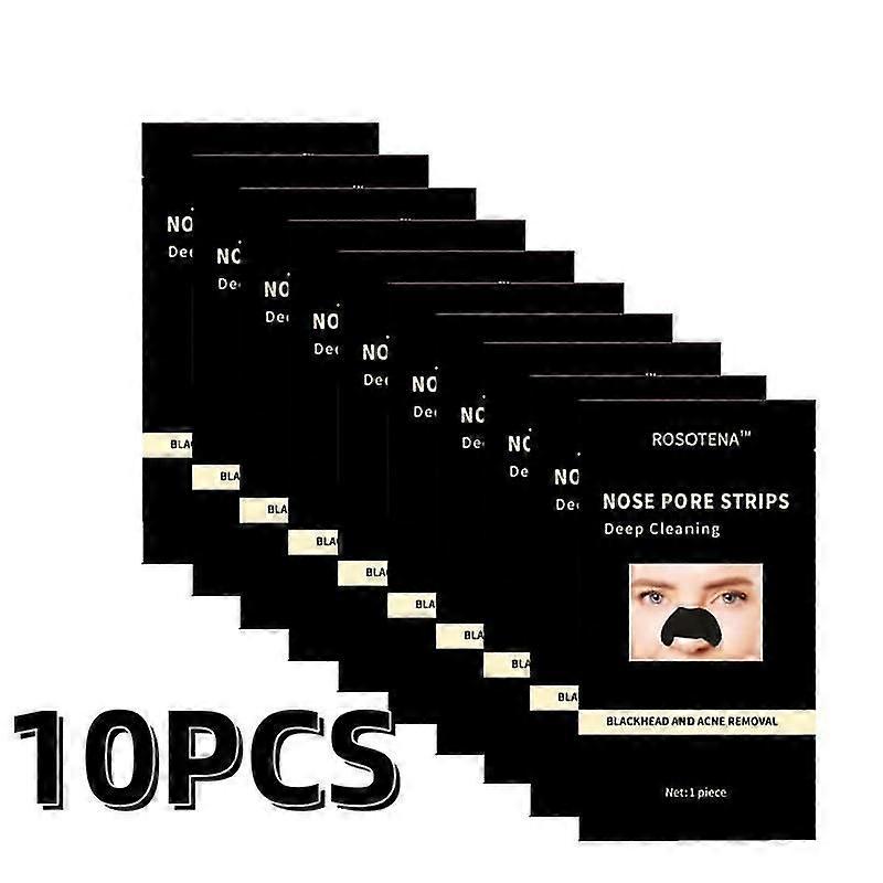 10pcs Nose Strips Blackhead Removal Unclog Pores Smooth Peel Off Deep Cleaning Sachets