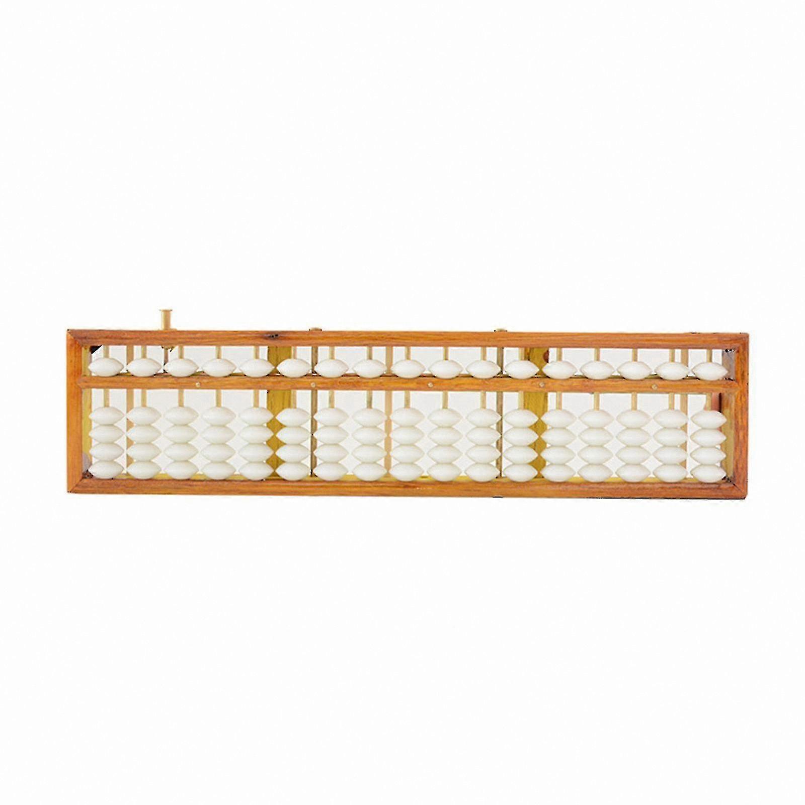 Wooden Abacus with Reset Button for Accounting and Calculation Tasks