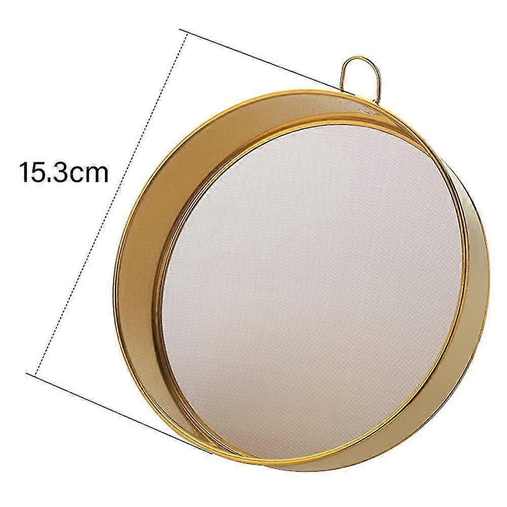 Flour Sifter For Baking, Stainless Steel Professional Round Flour Sieve Strainer With Fine Mesh Strainer For Baking Straining Powdering Tea Juice
