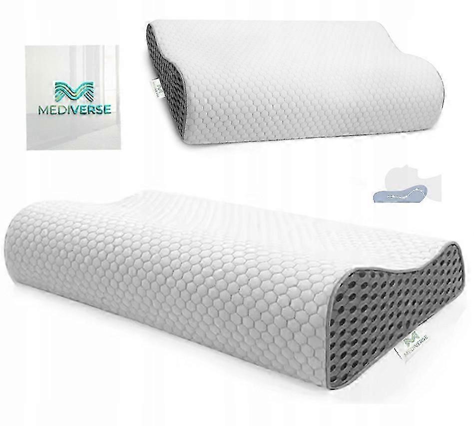 Geprofileerd kussen voor zij- en buikslaper met traagschuim