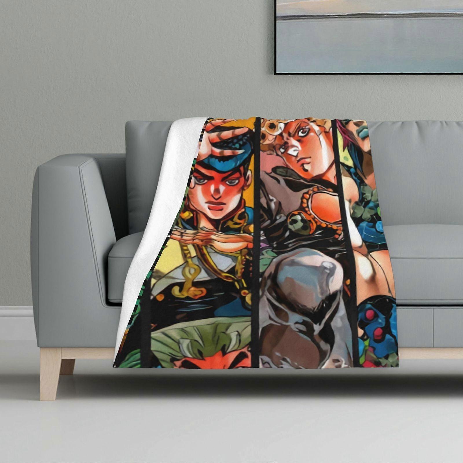 Blanket Multicolour Printed Blanket Super Soft Flannel Lightweight Fluffy Plush Bed Blanket Jojo'S