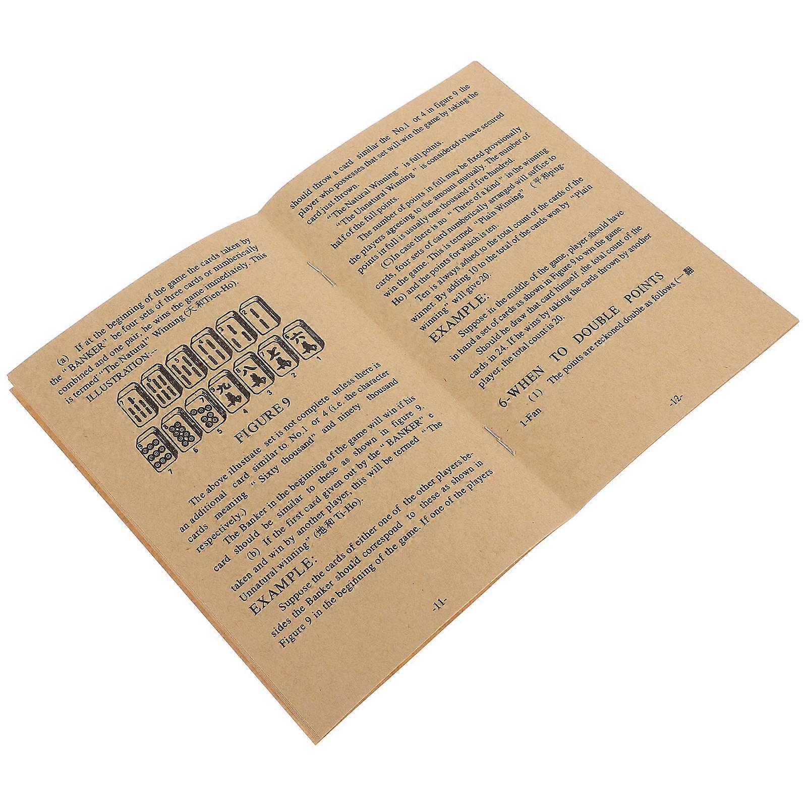 Mahjong Instruction Guidebook Complete Chinese Mahjong Learning Manual