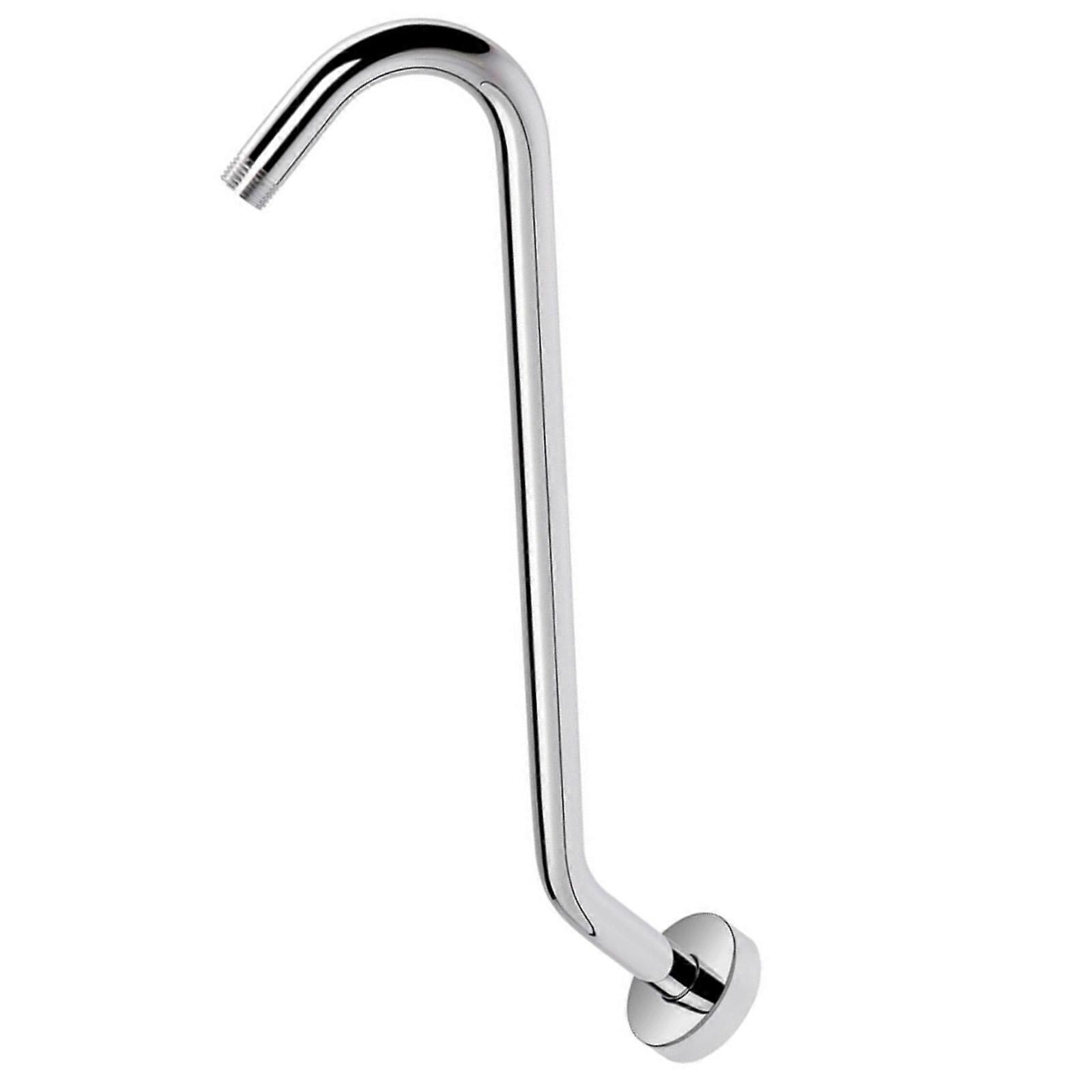 Extended Showerhead Mounting Brackets J Shape Corrosions Resistant Materials And Standard Thread Connection  silver