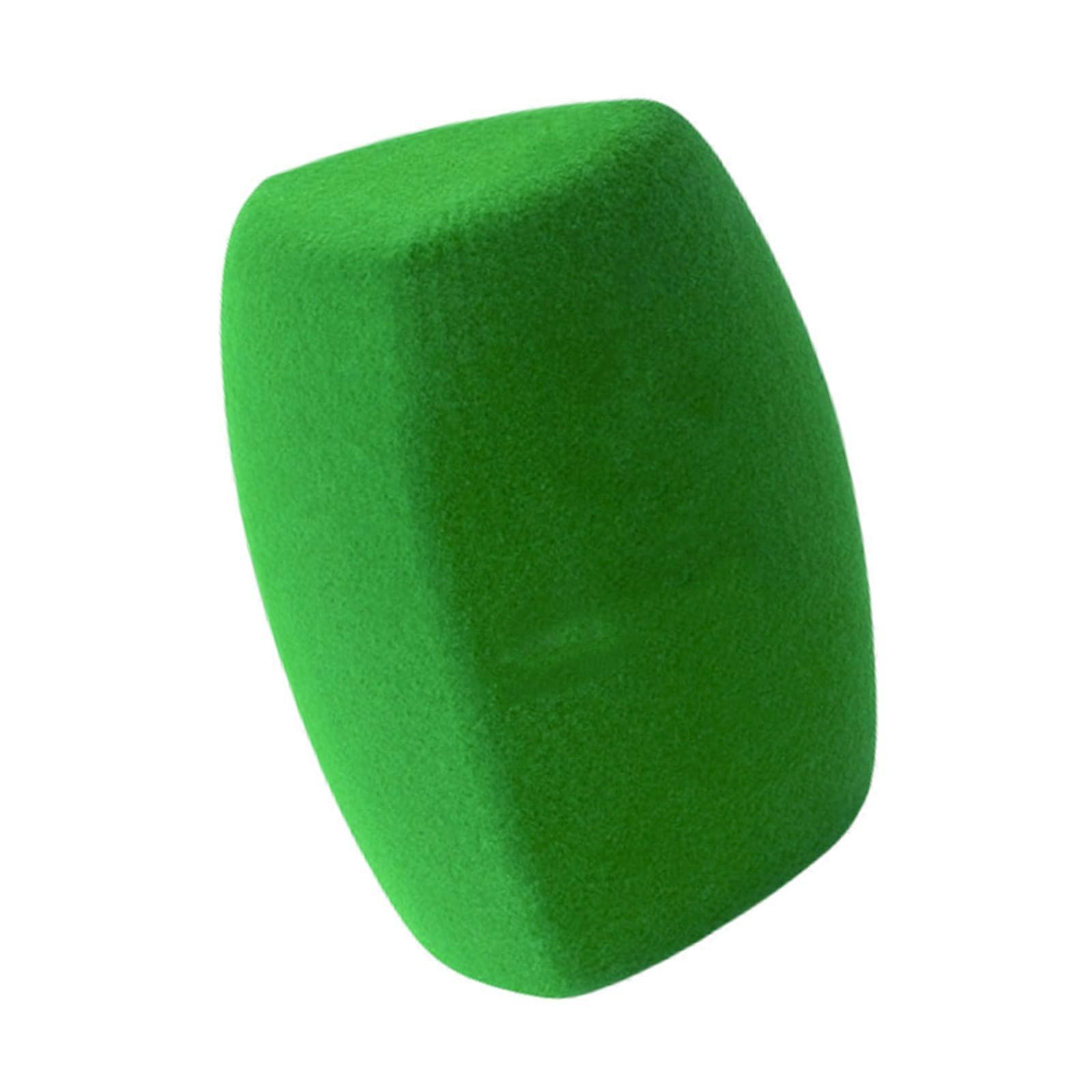 Studio Microphones Foam Windscreen Triangular High Density Sponges Noise Isolation Portable Recording Equipment  Green