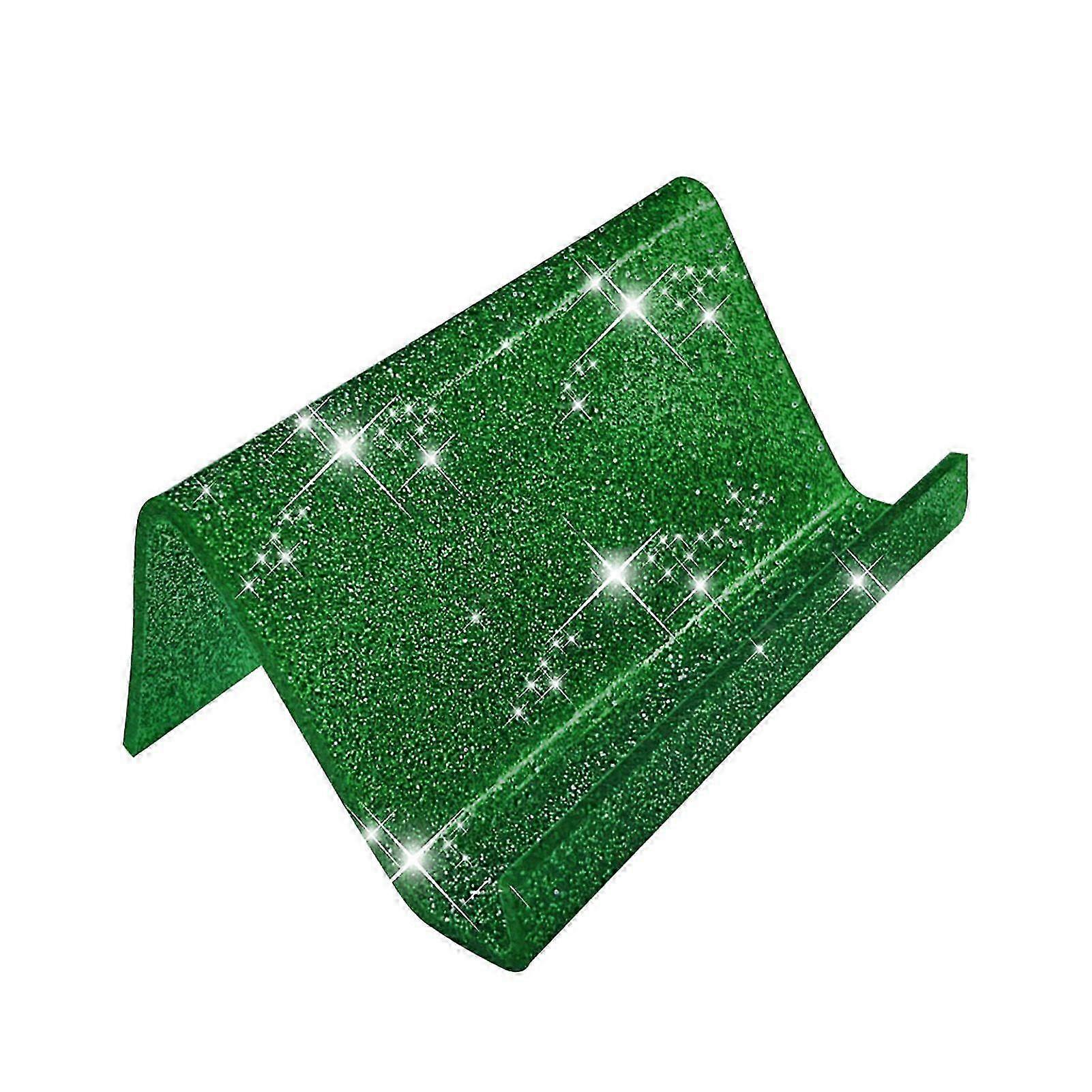 Jikaixiang Acrylic Business Card Holder for Desk Sequin Glitter Desktop Name Card Organizer Stand for Home Office 26s