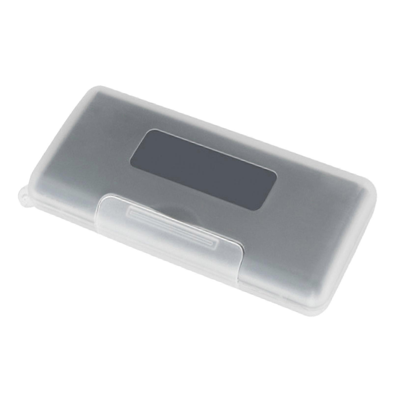 Portable M.2 Drive Holder with Dust and Shock Protective 2 Slots Hard Disk Case for Frequent Data Movers and Tech Users  White