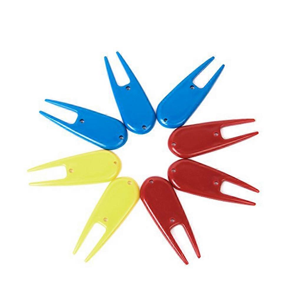 8pcs Plastic Accessory Divot Tool (Random Color)