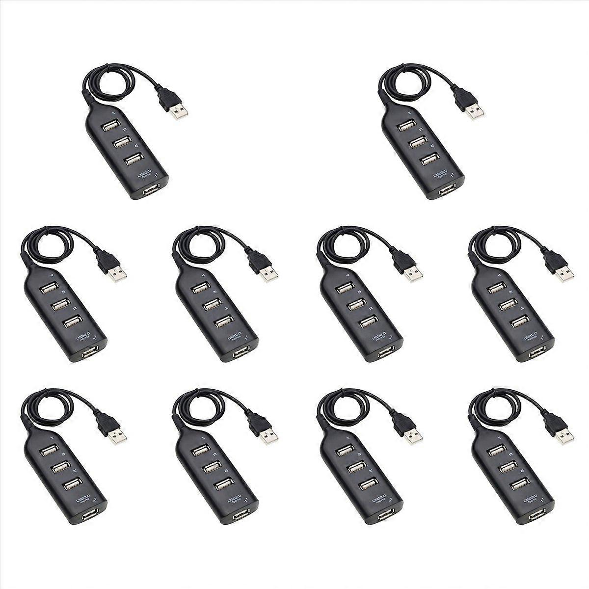 USB Hub 2.0 Multi-USB High Speed Hub Splitter 4-Port USB Hub Adapter for Laptop Receiver Computer Ac