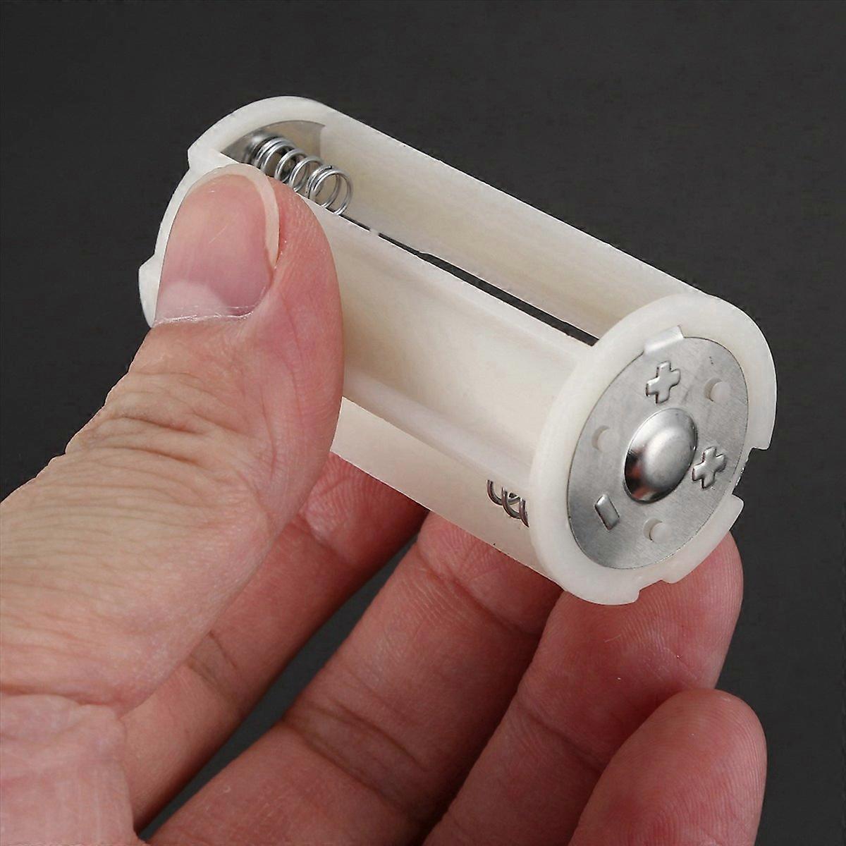 Serial Connection Cylindrical 3X 1.5V AA Battery Plastic Holder 10 Pcs