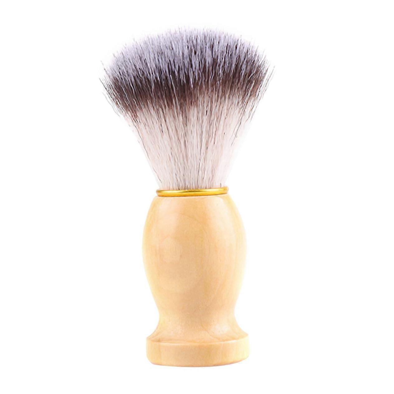 Beard Brush with Wooden Handle Soft Bristles for Men Shaving and Grooming Gift