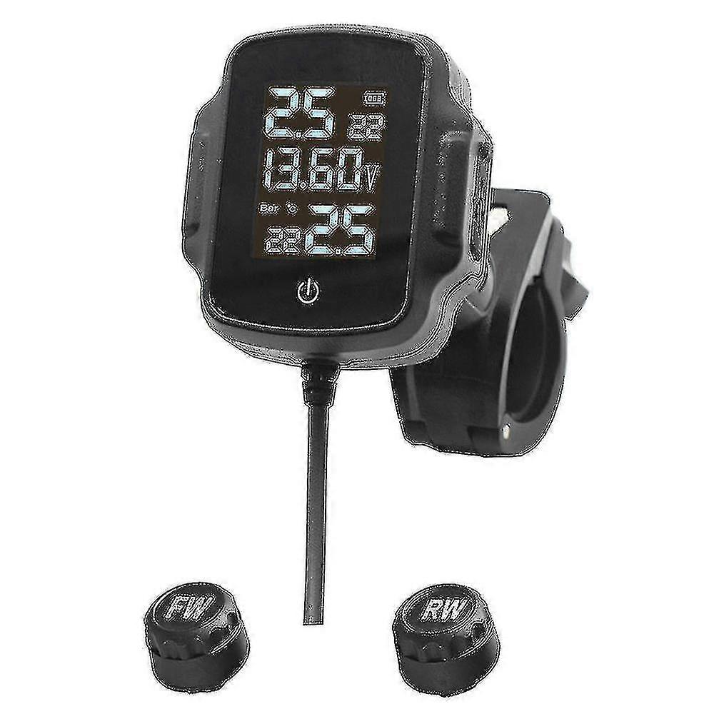 Motorcycle Tire Alarm System with Pressure and Temperature Monitoring