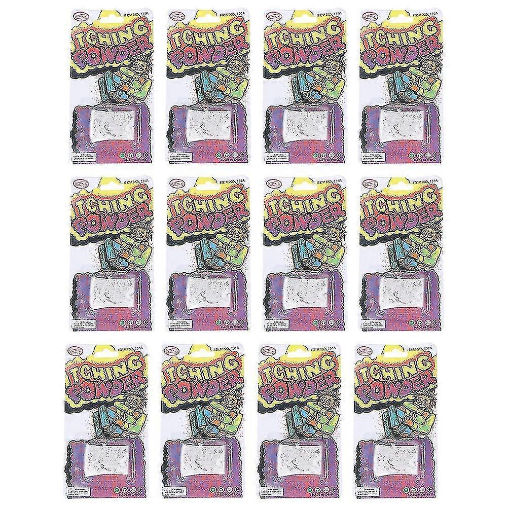 12pcs Itching Powder Gag Gift for Halloween Pranks