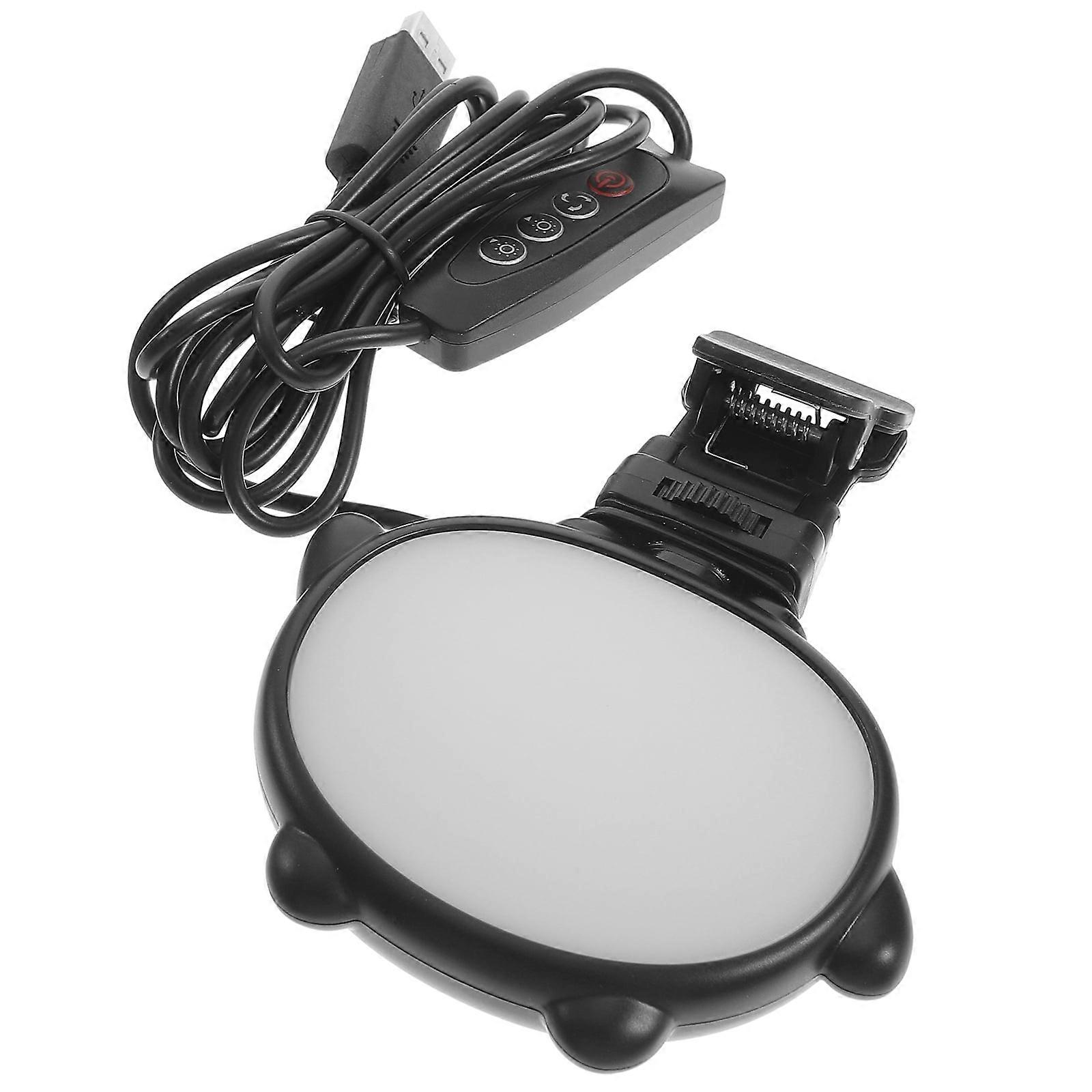 Camera Light for Live Streaming Adjustable Clip on SLR Selfie Lighting Video Recording