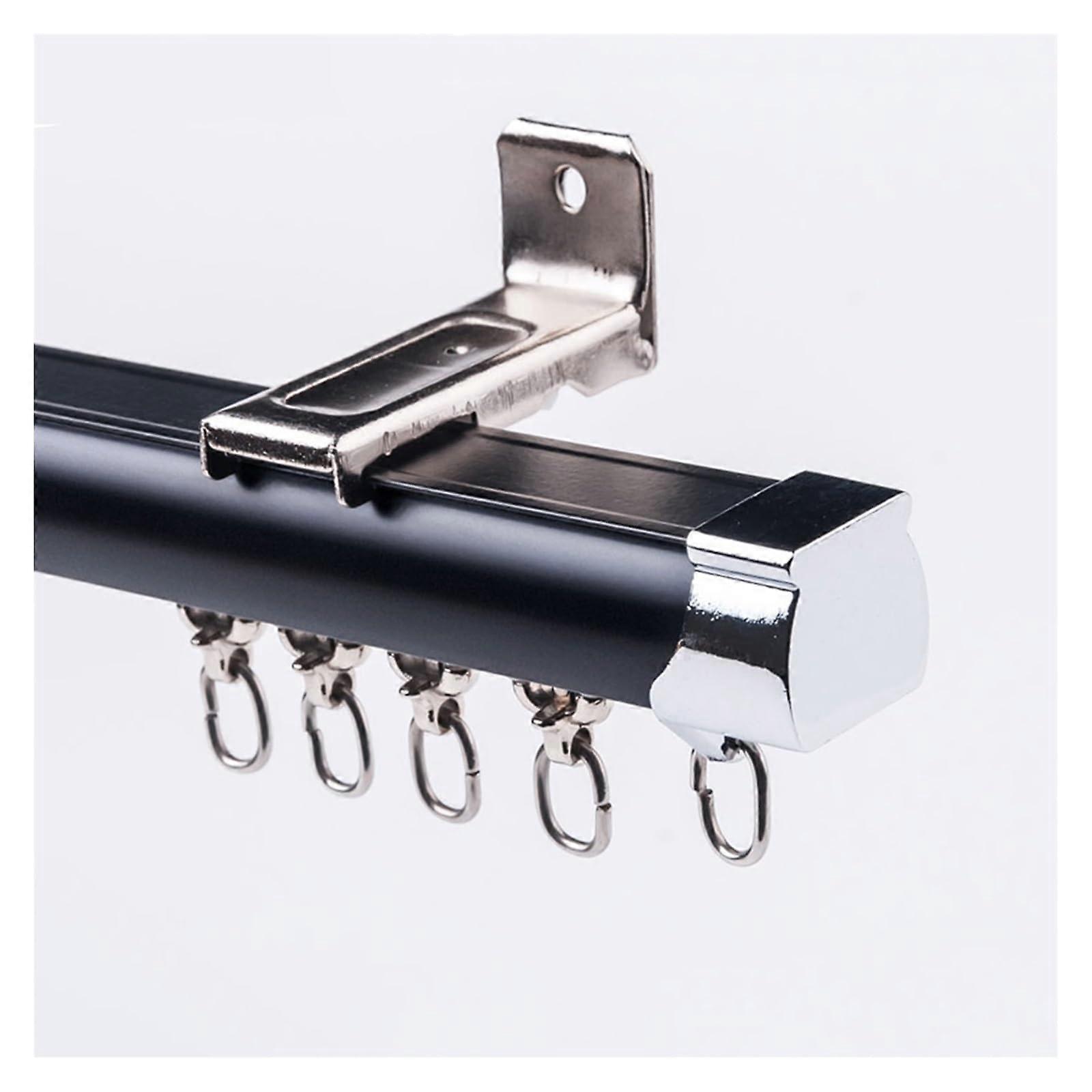 Ceiling or Wall Mount Curtain Track 5m HeavyDuty Black Rails for Room Divider and Privacy