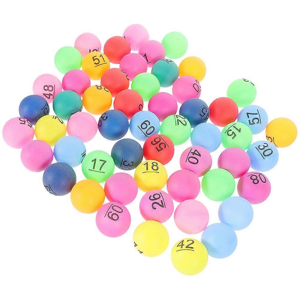 Plastic Numbered Prize Draw Balls for Group Activities 80Pcs Collection
