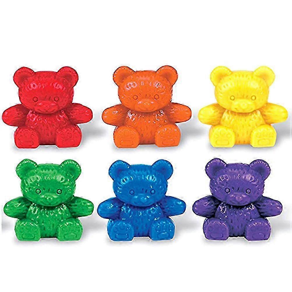 60Pcs Colored Counting Bears Color Sorting Bears Educational Counting and Sorting Toys 25-26