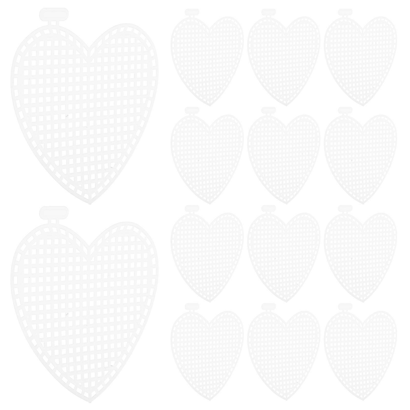 Craft Supplies Heart Shape Mesh Canvas Sheet Protective Function For Special Occasions 30Pcs
