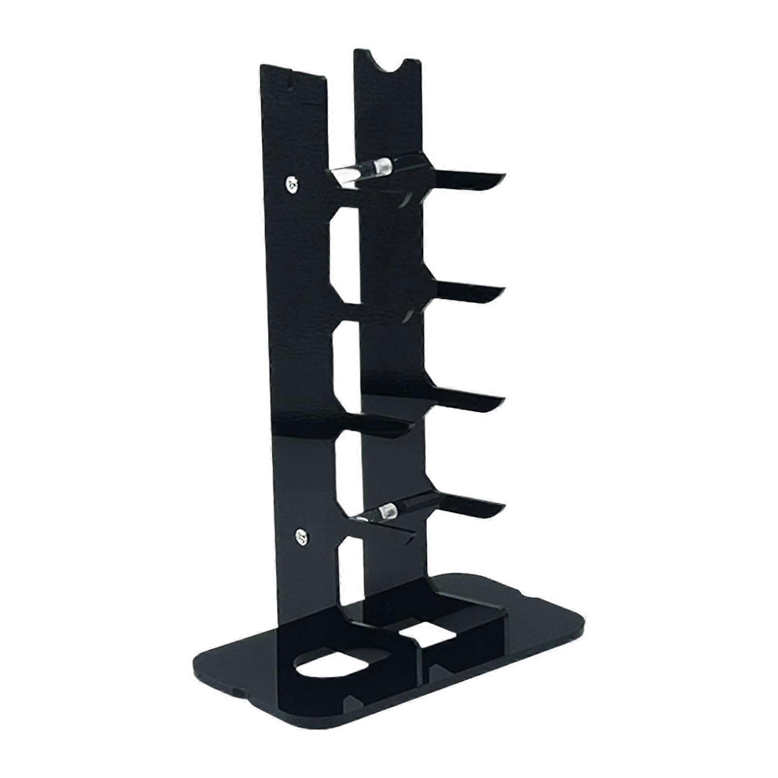 Knife Display Stand Acrylic Countertop Holder for Home and Retail, Sleek Durable Clear Design, Black