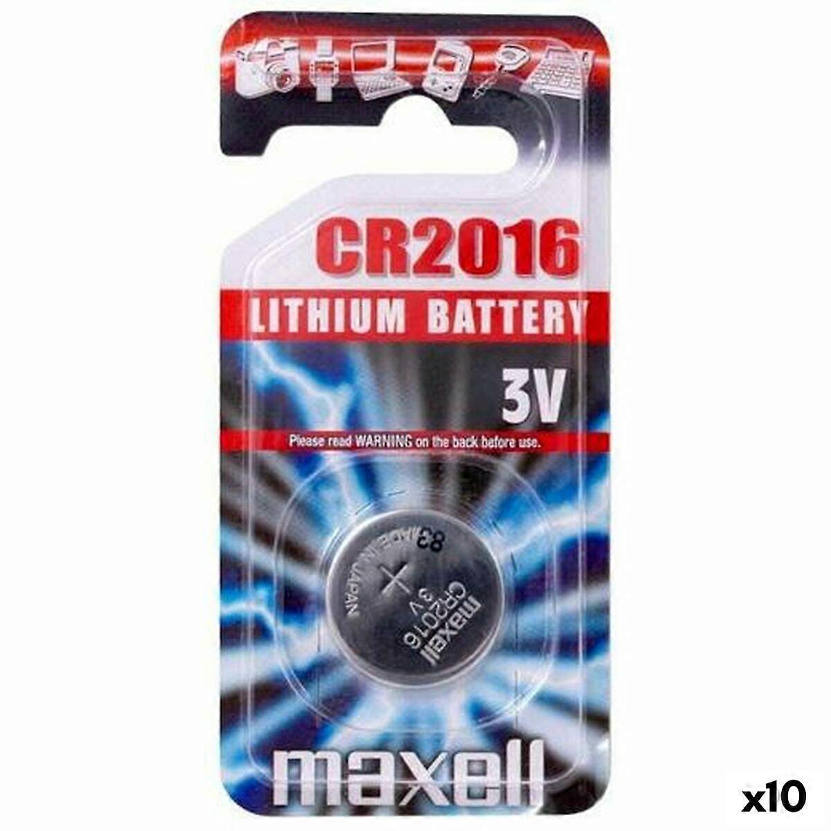 Lithium Button Cell Battery Maxell 3 V (10 Units)