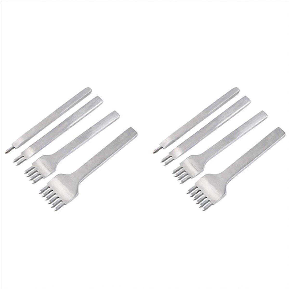 Lacing Stitching Chisel Set 4mm for Leather 1/2/4/6 Perforate