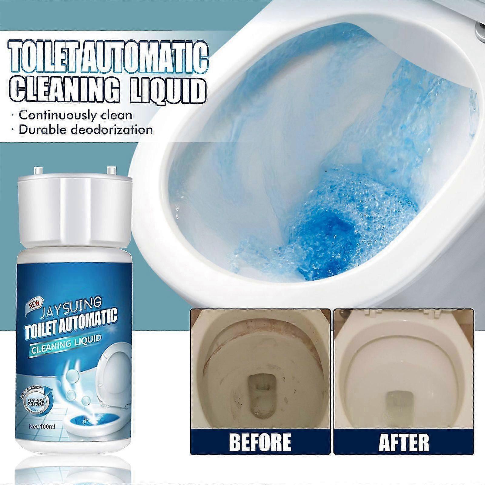Effective Toilet Cleaner  Descaling, Deodorizing  Bacteria Removal for All Toilets