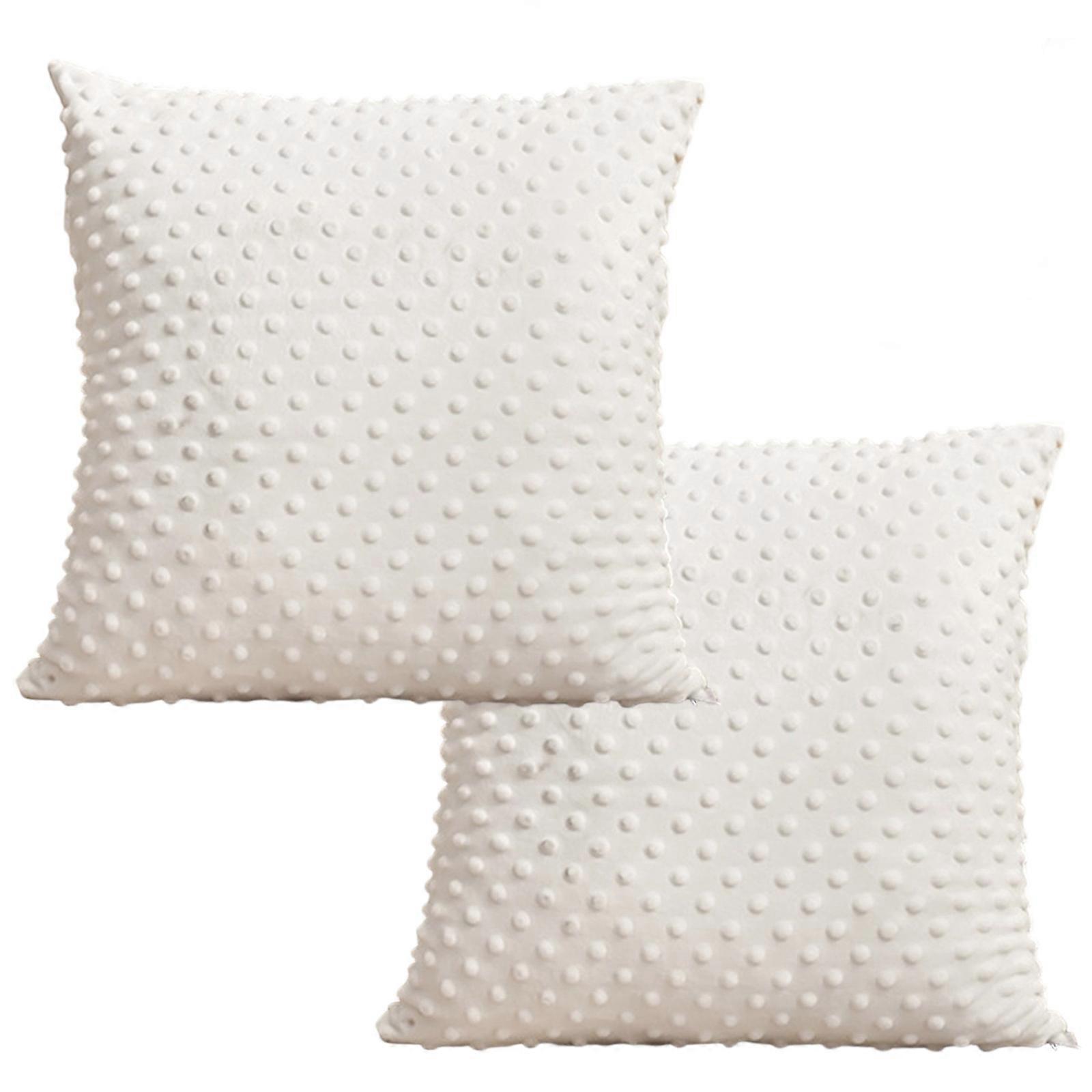 Velours Throw Pillowcase Bean Shape Polyester Cushion Case Plush Fabric For Room Decoration  White