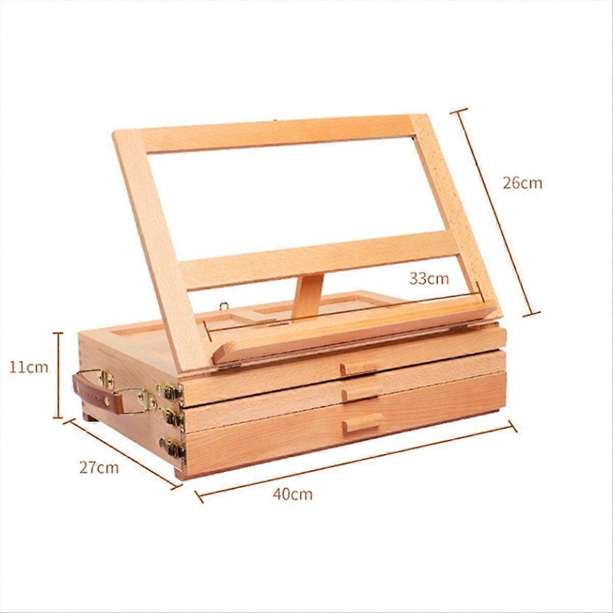 Wood Desk Table Easel - Handcrafted Beechwood Desktop Easel